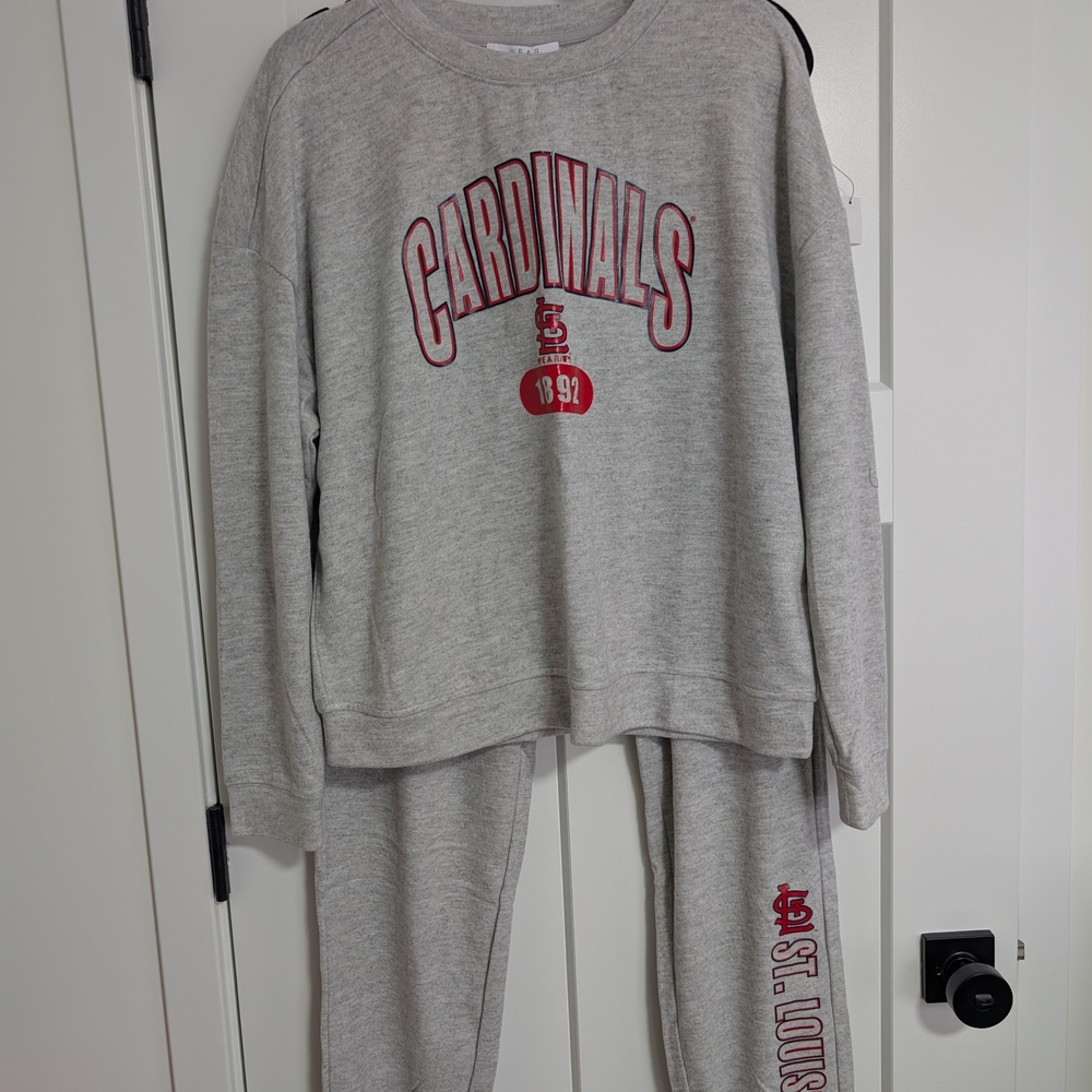 Wear by Erin Andrews STL Cardinals Sweatshirt and Pants Set - Women's XXL